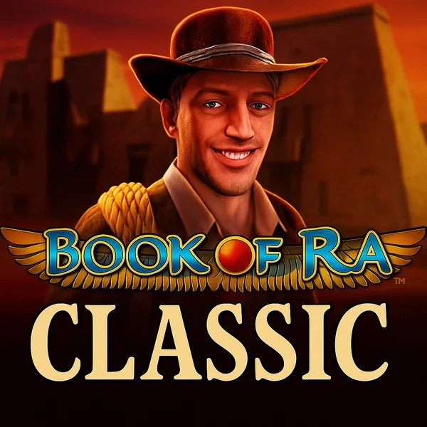 Book of Ra Classic slot icon by Novomatic, available at WinRolla Casino