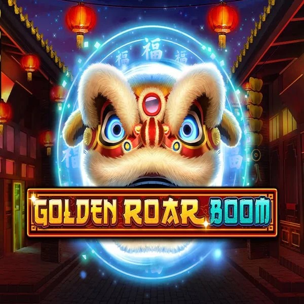 Golden Roar BOOM slot logo by Greentube at WinRolla Casino