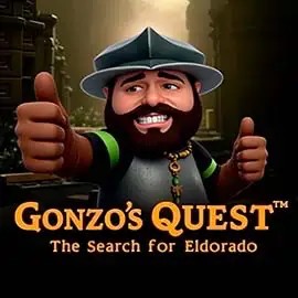 Logo of Gonzo's Quest from NetEnt at WinRolla Casino