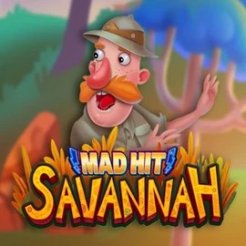 Mad Hit Savannah online game logo by RubyPlay on winrollacasinoo.com