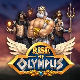 Slots logo of Rise of Olympus from Play'n GO at WinRolla Casino