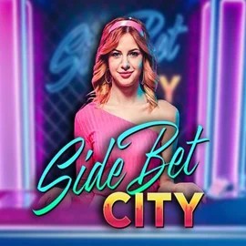 Side Bet City slot logo by Evolution at WinRolla Casino