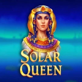 Solar Queen slot logo by Playson at WinRolla Casino